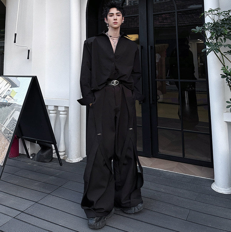 Niche Design Loose Straight-Leg Slacks WN25120