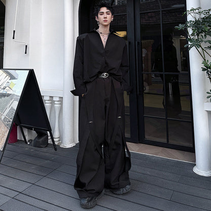 Niche Design Loose Straight-Leg Slacks WN25120