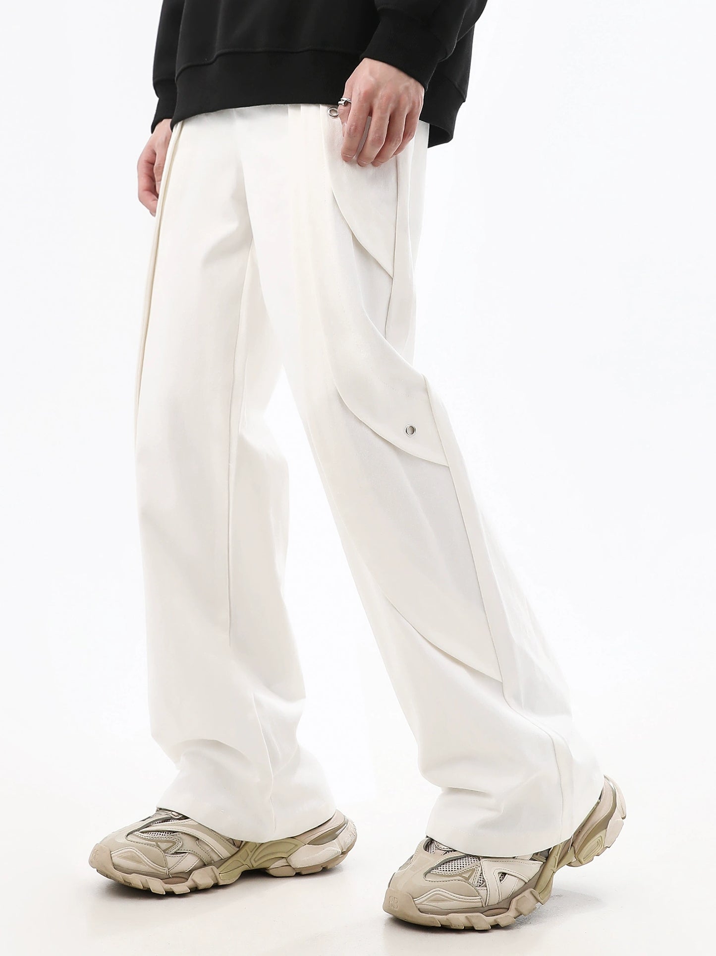 Pleats Straight Trousers WN10449