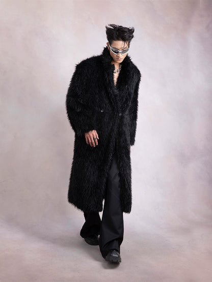 Oversize Fake Fur Long Coat WN9285