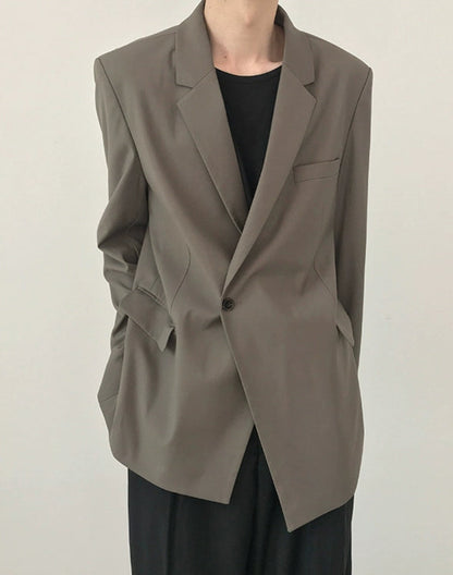 Asymmetric Hem Tailored Jacket WN21476