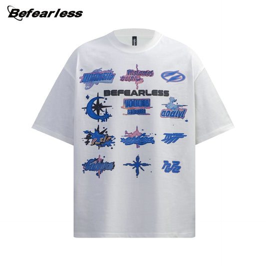 Washed Letter Graphic Short Sleeve T-Shirt WN26198