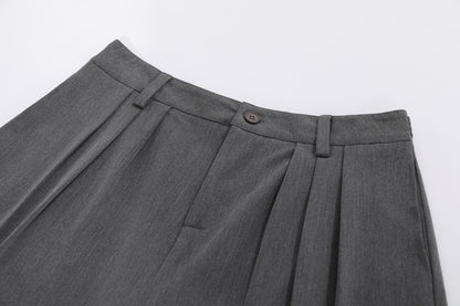 Drape Cropped Half Trousers WN25750