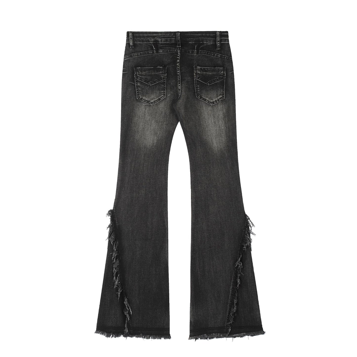 Washed Flare Denim Jeans WN14556