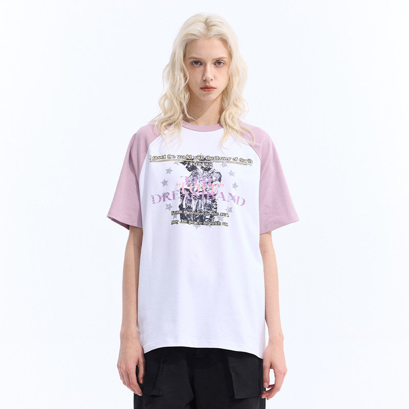 Raglan Cotton Short Sleeve T-Shirt WN27141