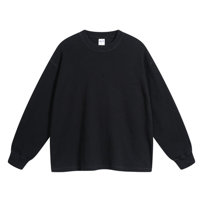 Oversize Waffle Long-sleeve T-shirt WN6601