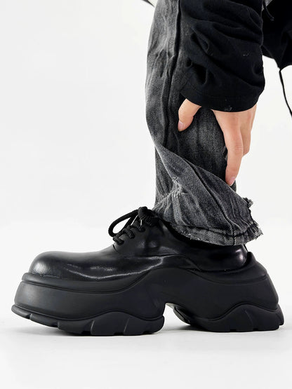 Platform Design PU Leahter Sneakers WN19109