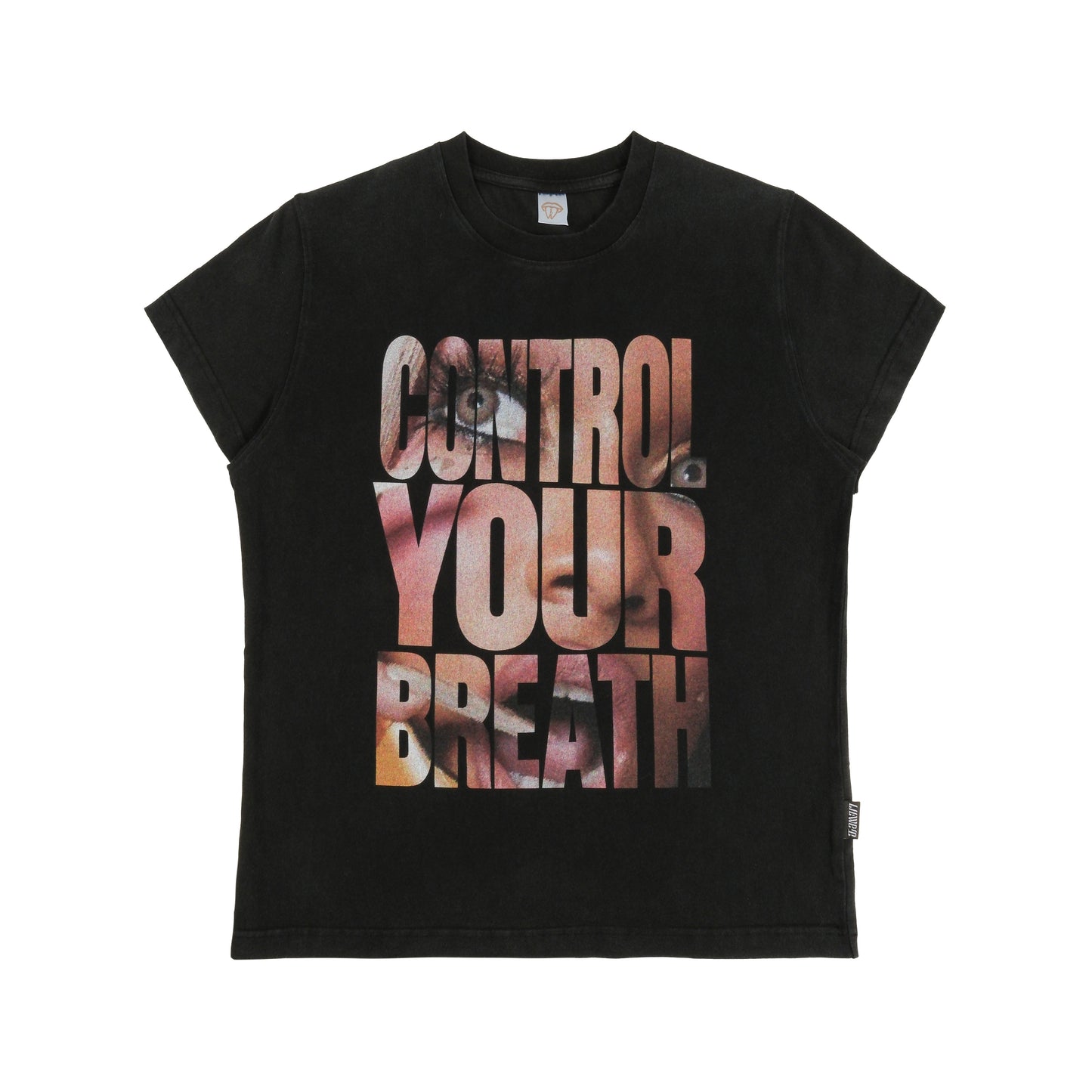 Portrait Letter Print Short Sleeve T-Shirt WN26625