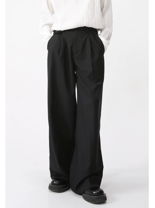 Plan Wide-Leg Straight Trousers WN7475