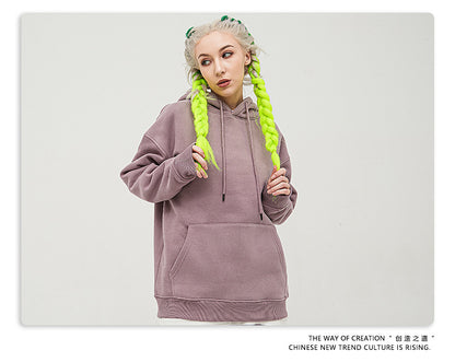 Fleece Lining Oversize Hoodie & Fleece Lining Sweatpants Setup WN9931-K2