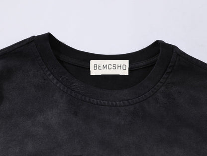 Washed Damage Short Sleeve T-Shirt WN16148