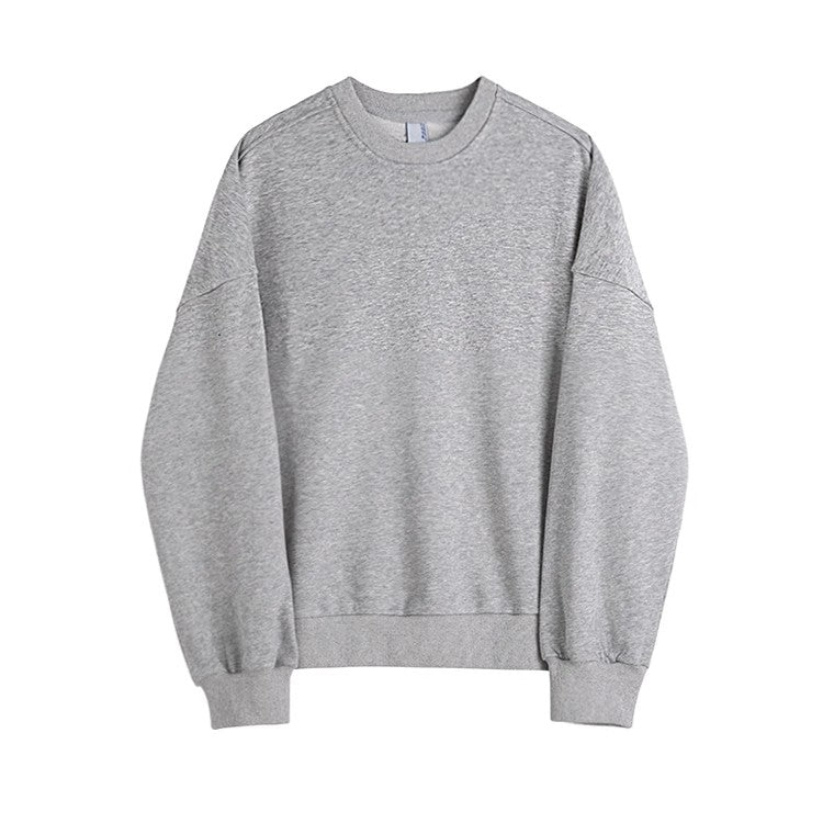 Oversize Round Neck Pullover Sweatshirt WN6675
