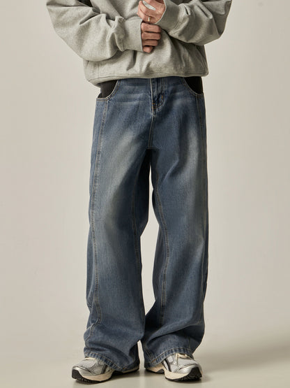 Wide-leg Straight Denim Jeans WN6225