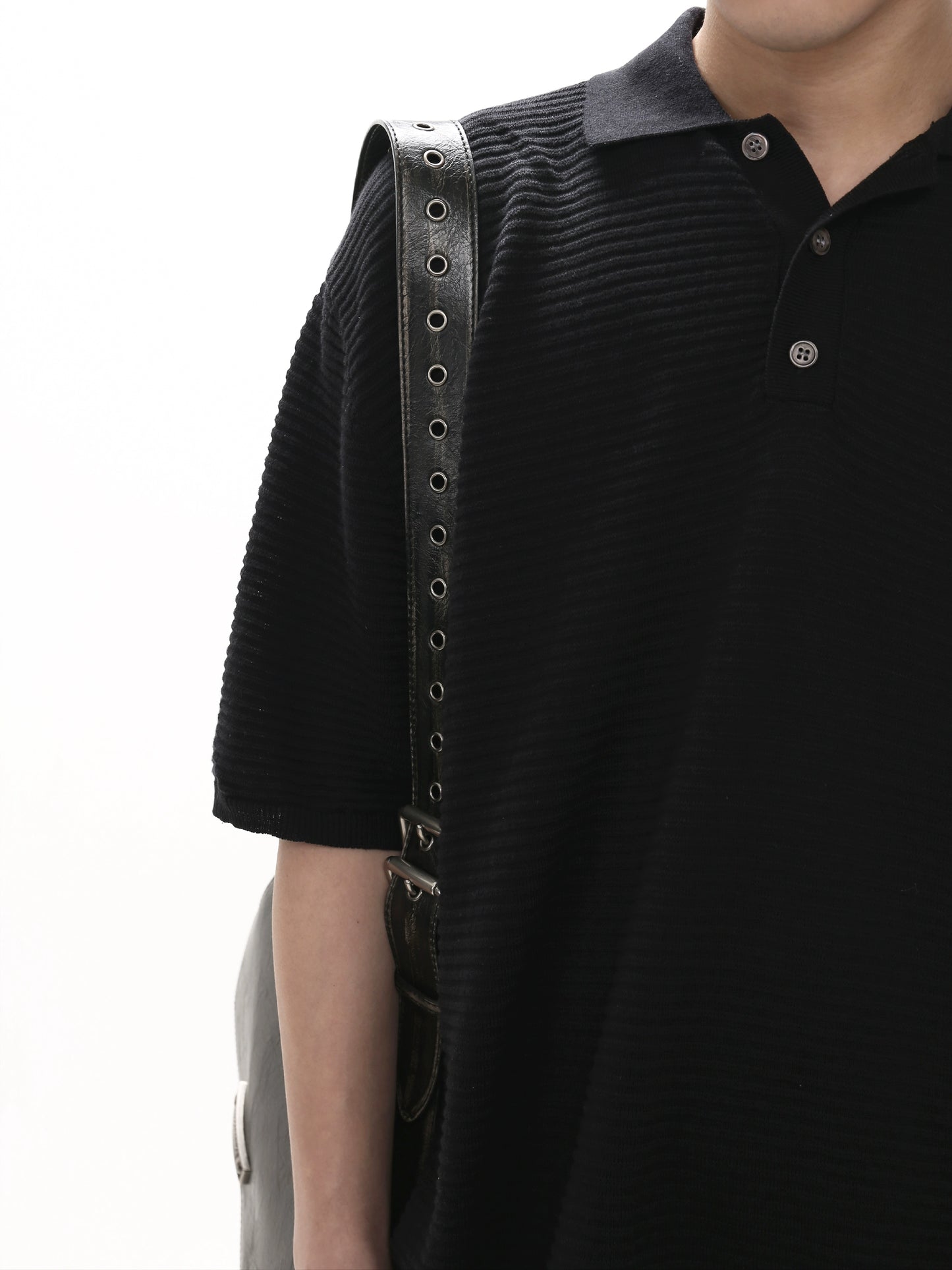 Oversize Knit Polo Shirt WN5662