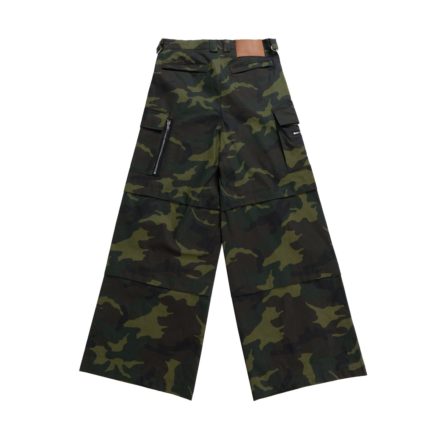 Camouflage Wide-Leg Cargo Pants WN11344