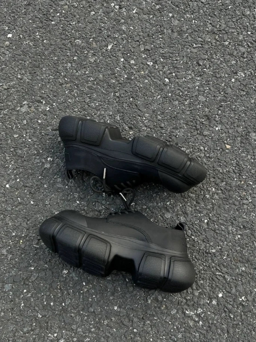 Shell Toe Chunky Sole Leather Derby Shoes WN20777