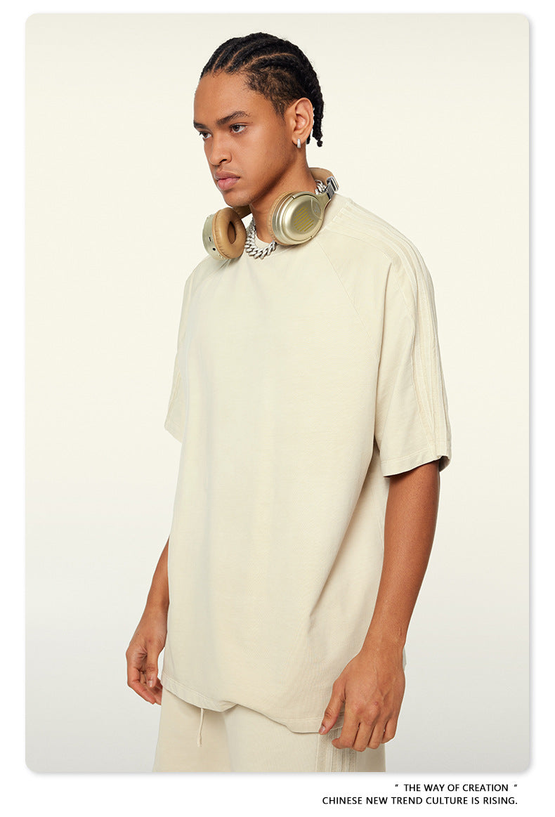 Oversize Washed Short-sleeve T-shirt WN6458