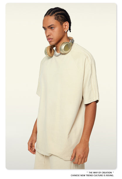 Oversize Washed Short-sleeve T-shirt WN6458