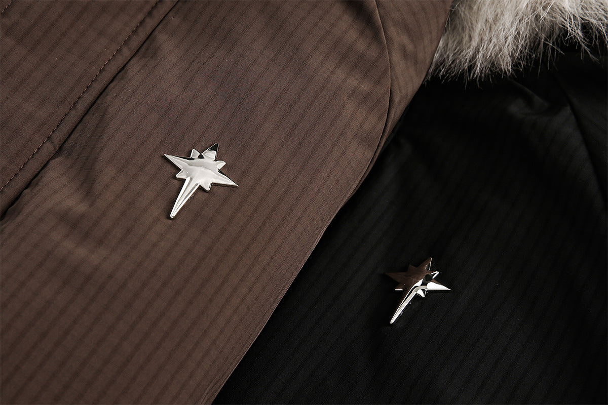 Thickened Fur Collar Short Puffer Jacket WN11367