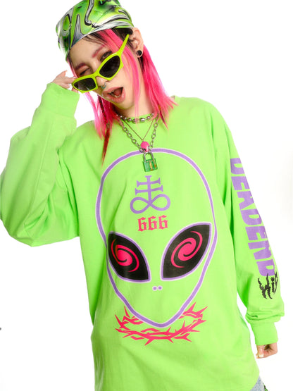 Graphic Letter Print Long Sleeve T-Shirt WN22282