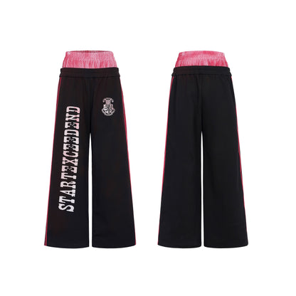 Damage Paint Stripe High-Neck Jacket & Paint Stripe Sporty Pants Setup WN22652