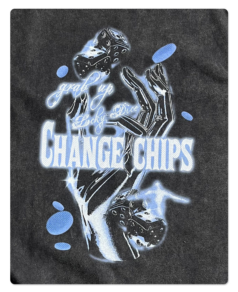 Washed Wax Dye Graphic Print Tank Top WN16260