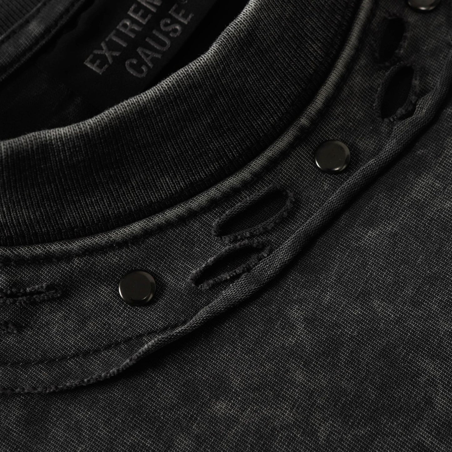 Studs Washed Short Sleeve T-Shirt WN26765