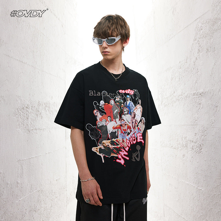 Anime Graphic Oversize Short Sleeve T-Shirt WN12474