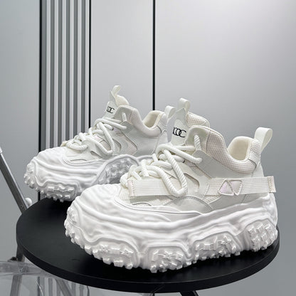 Strap Mesh Platform Chunky Sole Sneakers WN24659