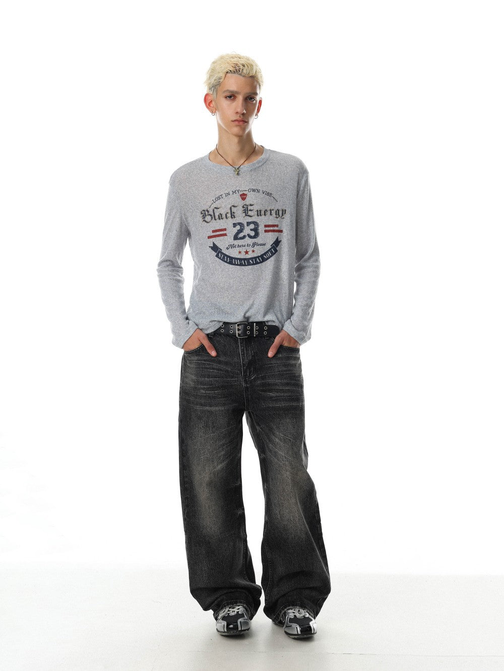 Letter Graphic Long Sleeve T-Shirt WN27981
