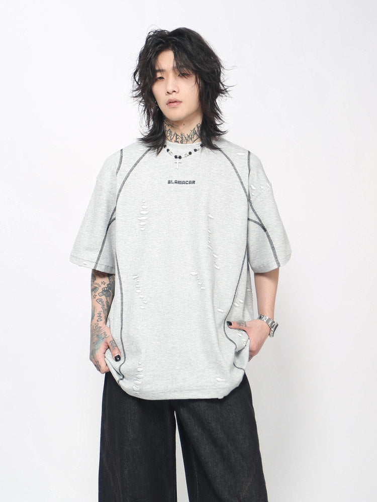 Oversize Damage Short Sleeve T-Shirt WN24429