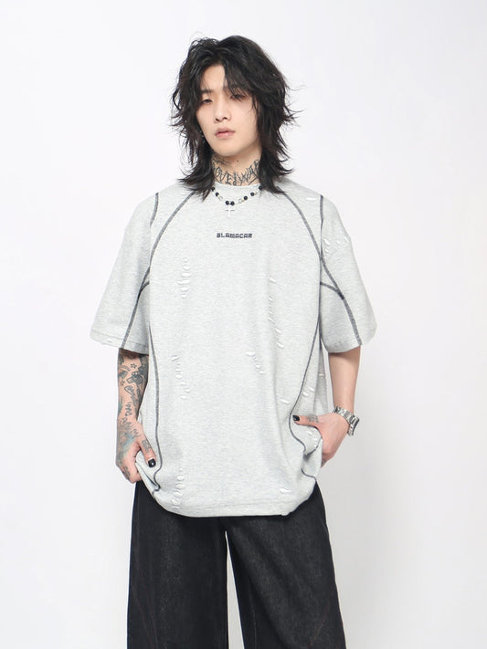 Oversize Damage Short Sleeve T-Shirt WN24429