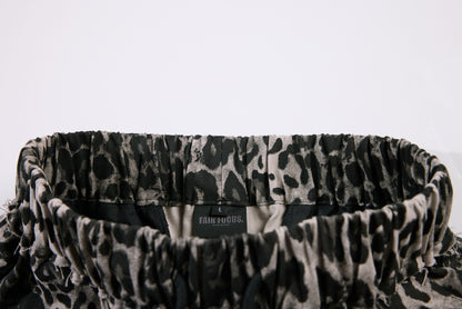 Leopard Print Wide Leg Cargo Pants WN26043