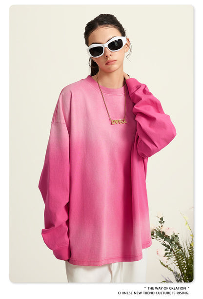 Oversize Washed Long-sleeve t-shirt WN6051