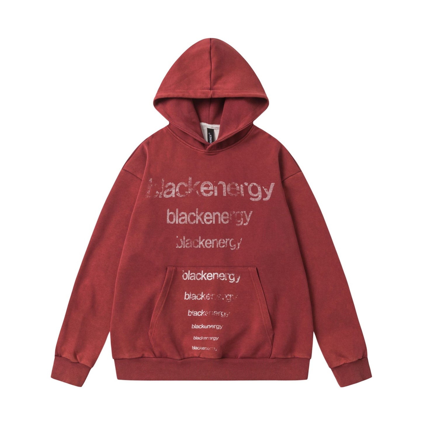 Washed Letter Print Hoodie WN25506