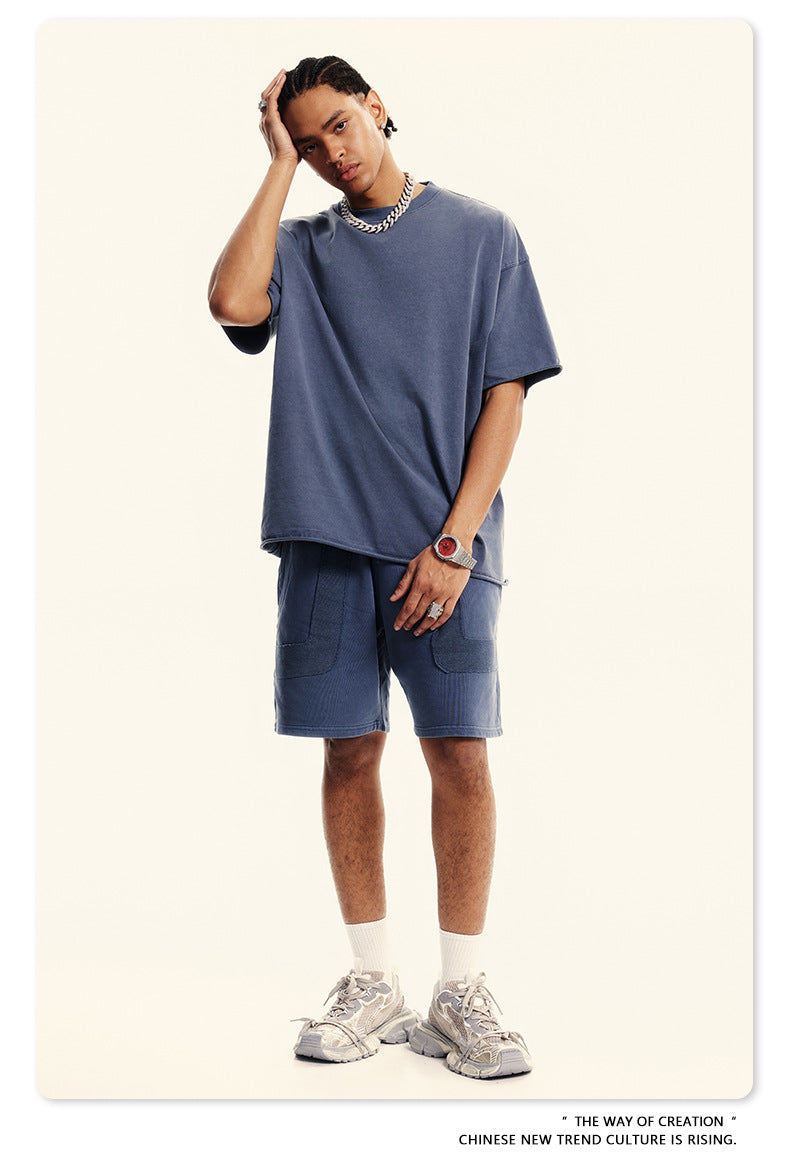 Washed Oversize Short-sleeve T-shirt WN6367