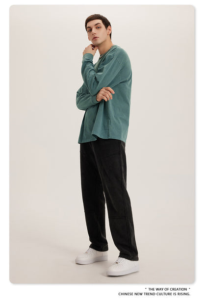 Oversize Washed Long Sleeve T-Shirt WN6052