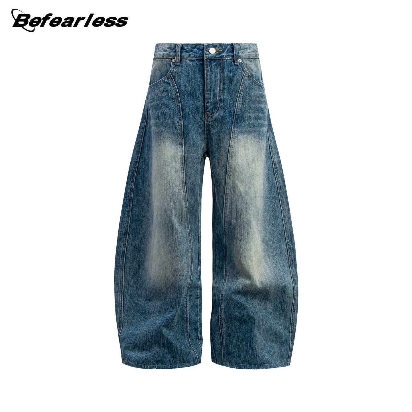 Panel Wide Leg Denim Jeans WN26279