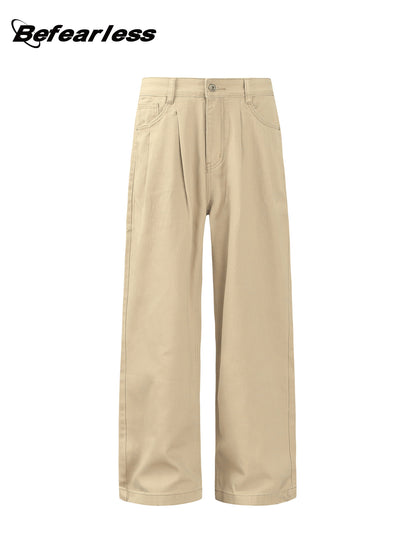 Washed Straight Wide Leg Pants WN26315