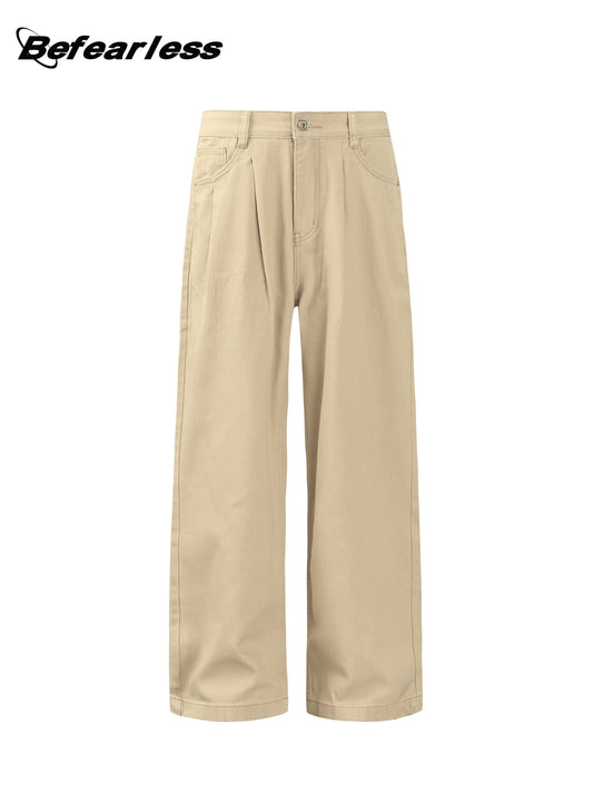 Washed Straight Wide Leg Pants WN26315