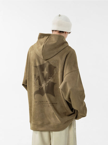 Oversize Suede Hoodie WN9834