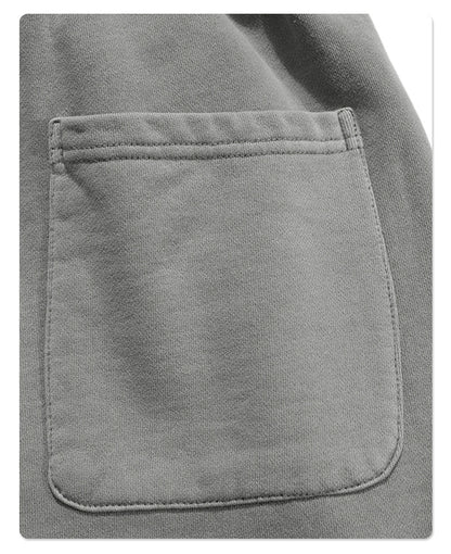 Washed Vintage Raw Edge Short Sweatpants WN6628
