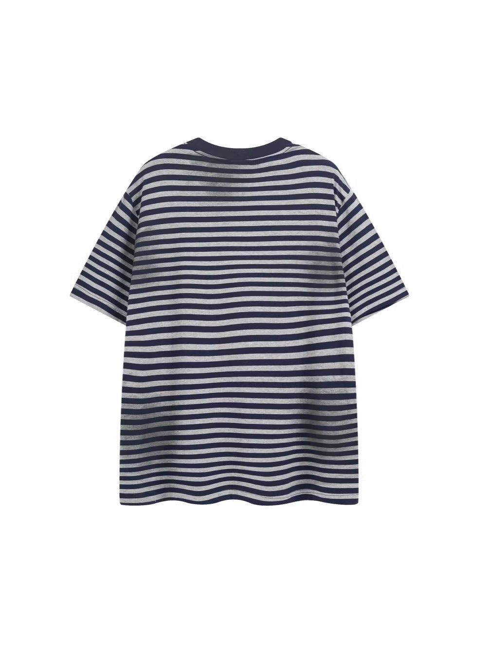 Cross Stripe Heavyweight Drop-Shoulder Oversize Short Sleeve T-Shirt WN27867