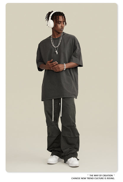 Washed Oversize Short-sleeve T-shirt WN6457