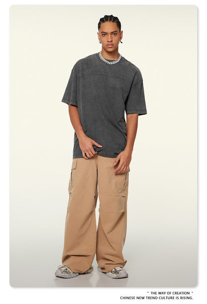 Washed Heavyweight Oversize Short Sleeve T-Shirt WN6078