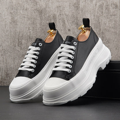 Lace Up Platform Thick Sole Sneakers WN24597