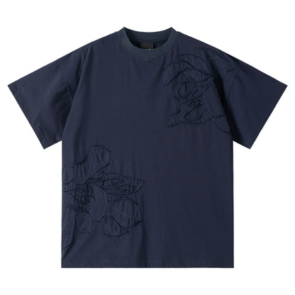 Heavyweight Embroidery Short Sleeve T-Shirt WN17518