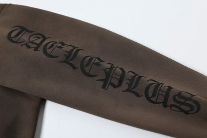 Washed Dirty Dye Zipper Hoodie WN23067