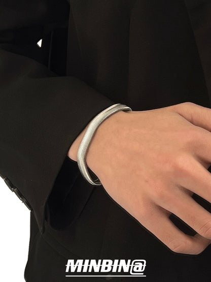 Snake Bone Titanium Steel Bracelet WN19229