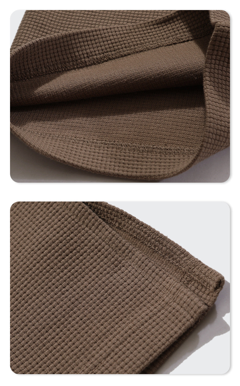 Oversize Waffle Short-sleeve T-shirt & Waffle Short Pants Setup WN6627